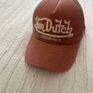 Von Dutch Rose Corduroy Hat